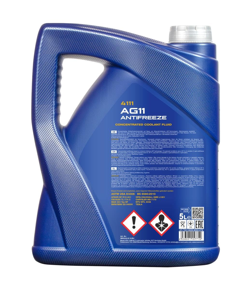 MANNOL MN4111-5 Antigelo 5L Blu