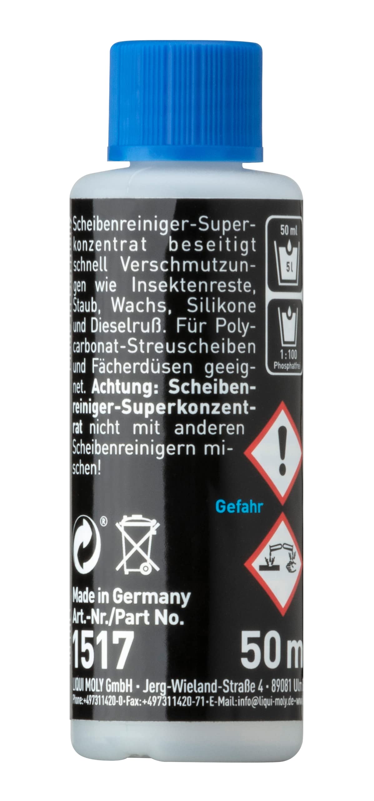 Liqui Moly Detergente superconcentrato per Cristalli Citrus, 50 ml, Pulire l'additivo dell'Acqua, sku: 1517