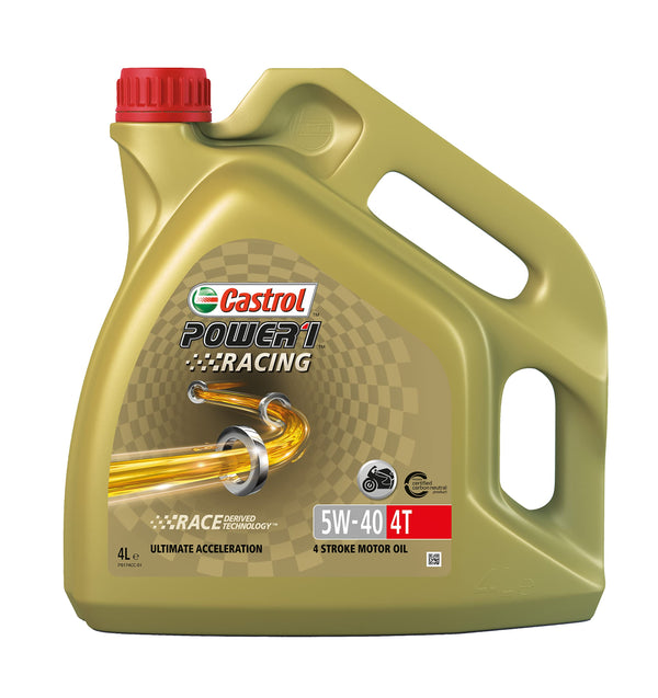 Castrol, olio motore Power 1 Racing 4T, 5W-40, 4 litri