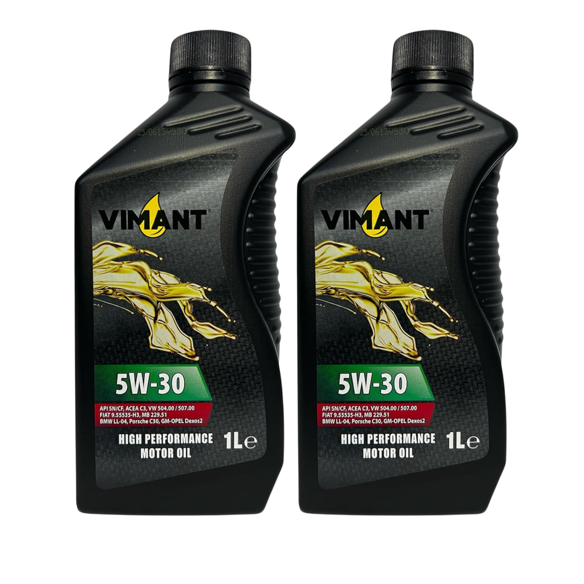 VIMANT Olio Motore Auto SAE 5W-30, 1 Litro, 100% Sintetico, API SN/CF, ACEA C3 (1)