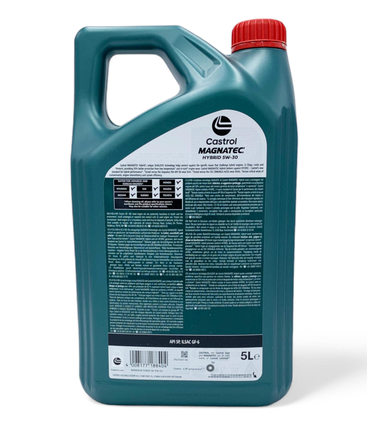Castrol Magnatec hybrid 5W-30 Tanica 5 Litri - API SP, ILSAC GF-6 - Litri 5