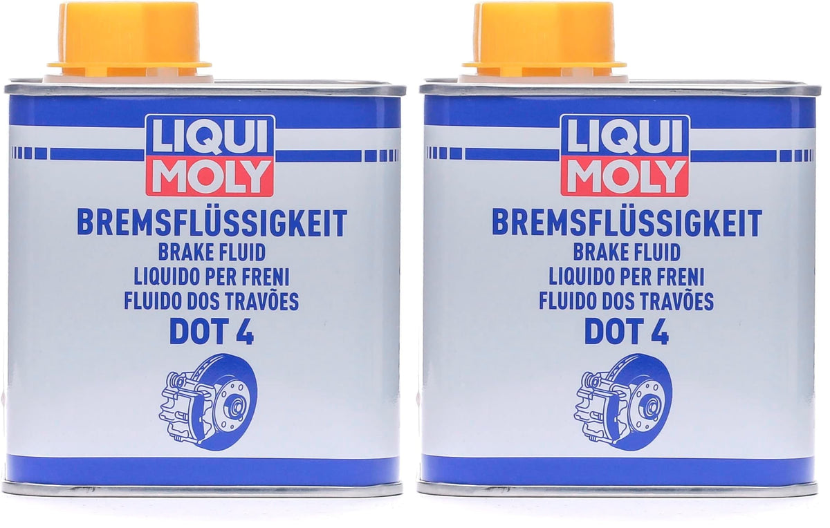 LIQUI MOLY Liquido per i freni DOT 4 | 500 ml | Liquido dei freni | SKU: 3085 (Confezione da 2)