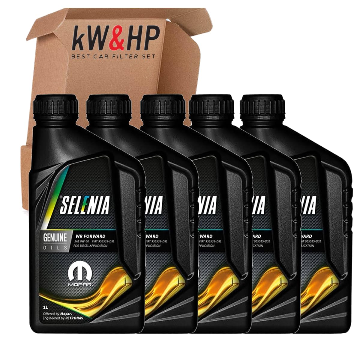 KIT TAGLIANDO 4FILTRI + 5LT SELENIA WR 0W30 PER RENEGADE 2.0 CRD 4X4 140CV 103KW DA 07/2014