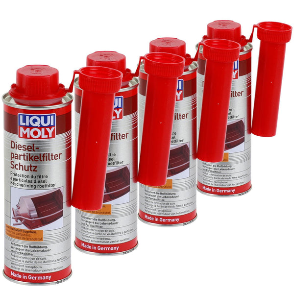 Liqui Moly 5148, additivo per protezione dei filtri antiparticolato per motori Diesel, 4 flaconi da 250 ml
