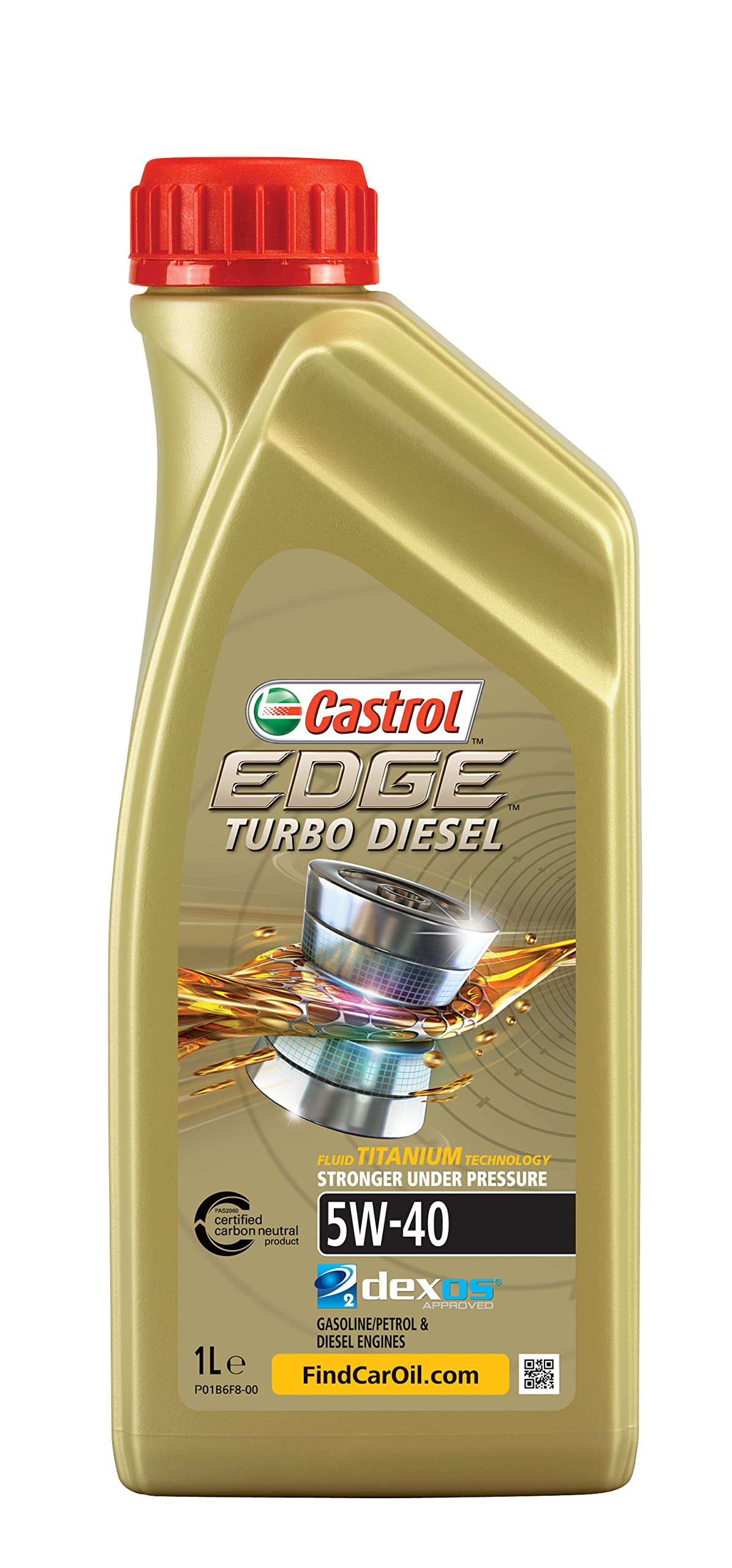 Castrol EDGE Turbo Diesel 5W-40 Olio Motore per auto, 5L