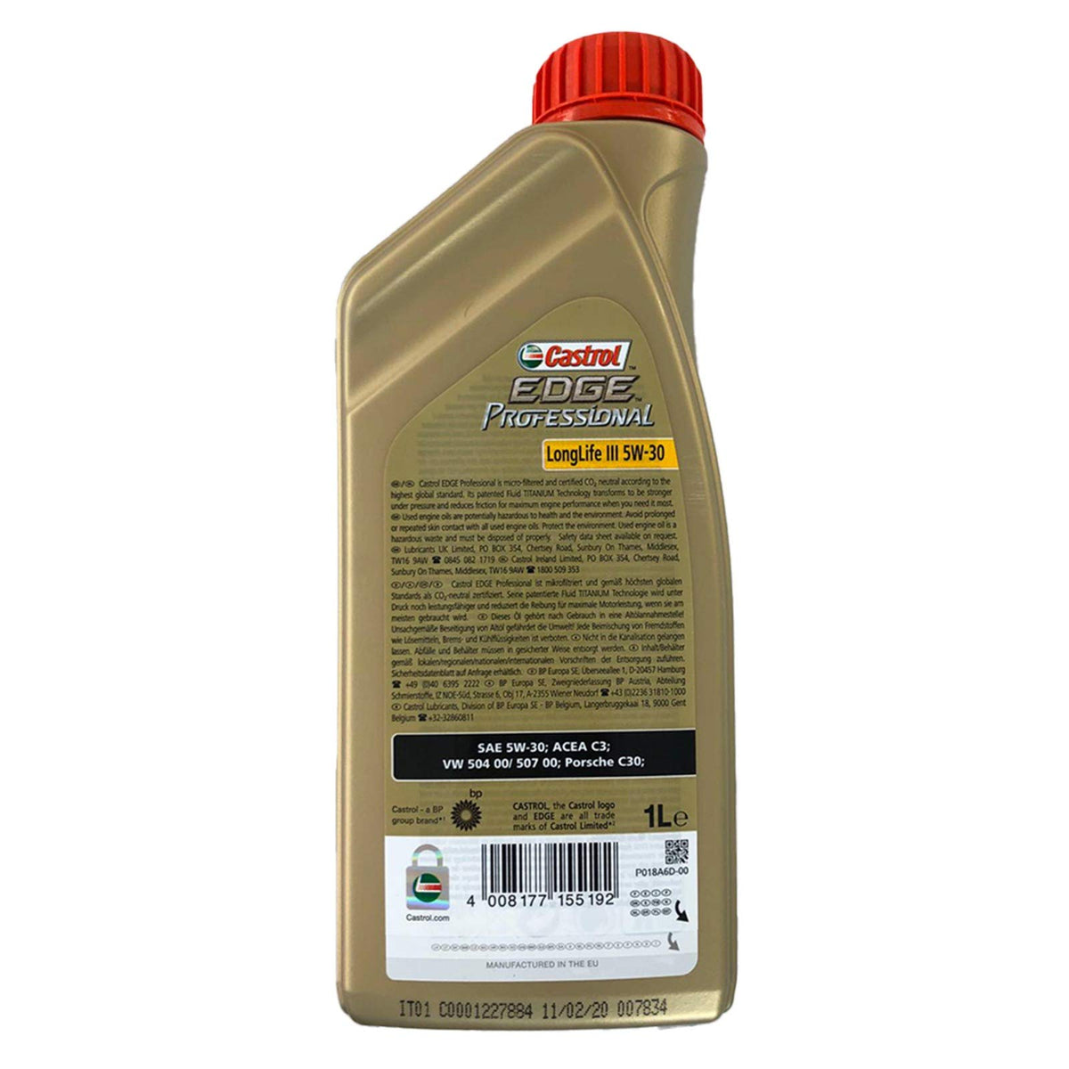 Olio motore Castrol 5W-30 LL03 LT. 4