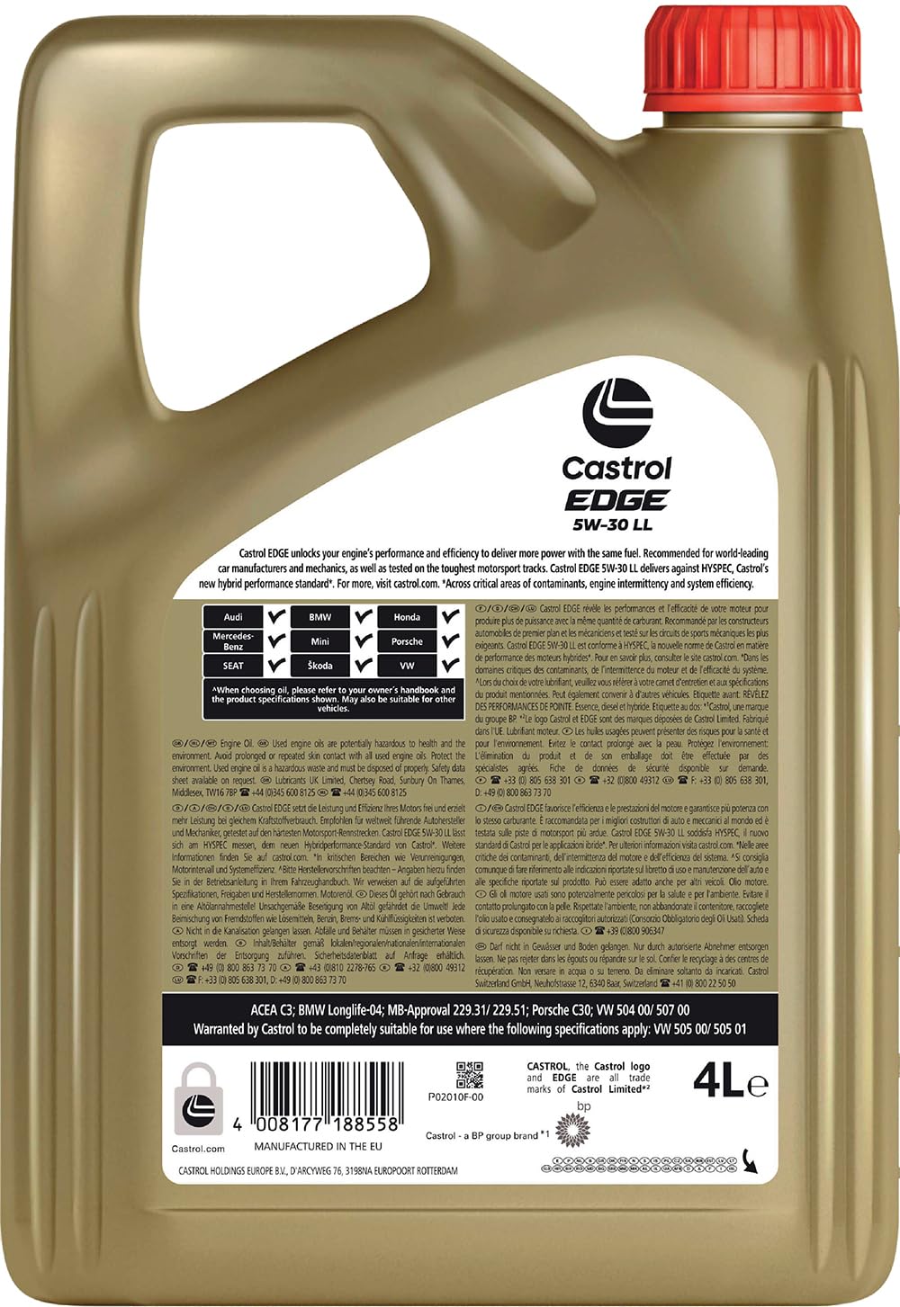 CASTROL EDGE 5W30 LL LT.4