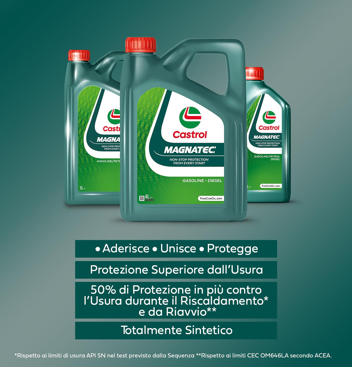 Castrol MAGNATEC 0W-30 C2 Olio Motore per auto Totalmente Sintetico, 4L