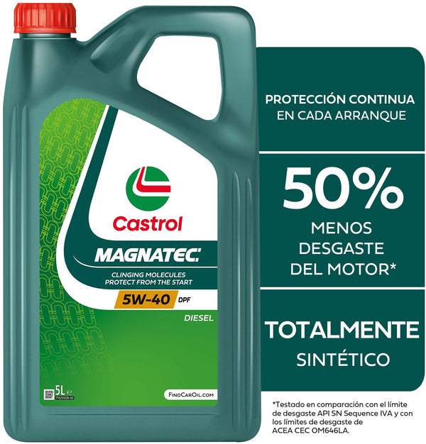 Huile moteur - CASTROL - Magnatec 5W-40 DPF - 5L