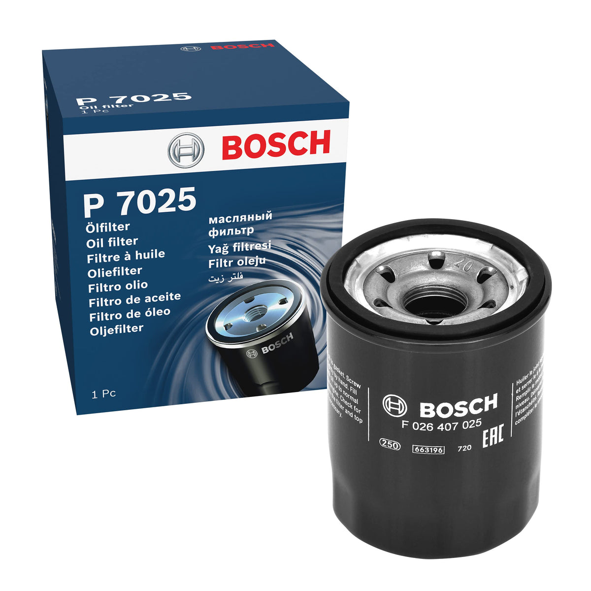 Bosch P7025 - Filtro Olio