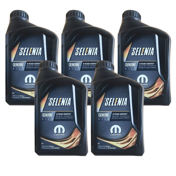 OLIO MOTORE SELENIA K PURE ENERGY SAE 5W40 ACEA C3 PER MOTORI BENZINA MULTIAIR. CONFEZIONE DA 5 LITRI
