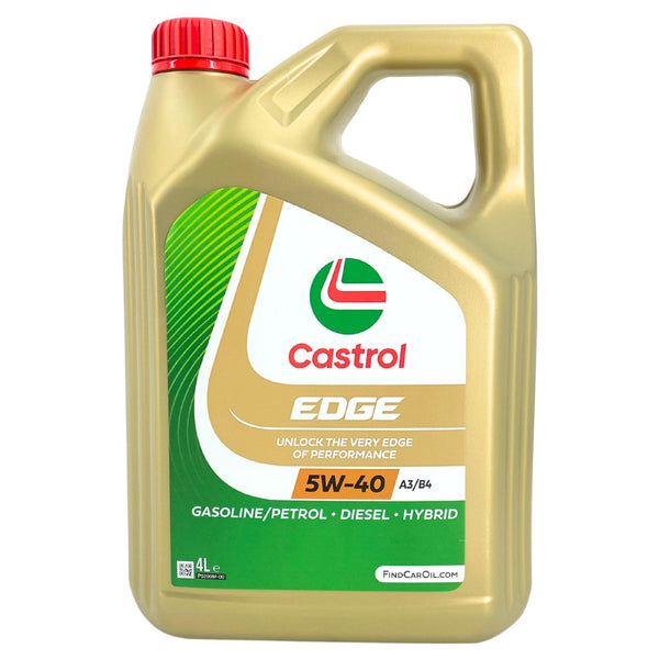 CASTROL Olio motore EDGE 5W-40 Olio sintetico 100% 4 L Compatibilità con RENAULT Clio 3 Hatchback BR0/1, CR0/1 Clio 2 BB0/1/2, CB0/1/2 Clio 4 Hatchback BH, PEUGEOT 206 2 volumi/Coda spiovente 2A/C