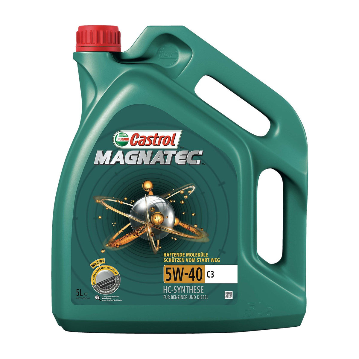 1 L + 5 L = 6 litro Castrol Magnatec 5W-40 C3 olio motore incl. Castrol etichetta cambio olio; specifico: API SN/CF; ACEA C3; MB 229.31; VW 502 00/505 00; BMW Longlife-04; Renault RN0700/0710; dexos2®