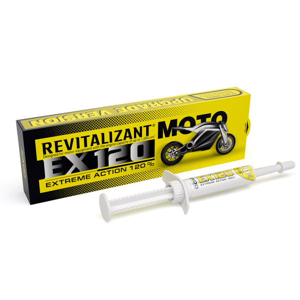 XADO Additivo per olio di motori 4 tempi e 2 tempi con Revitalizant® - EX120 per moto, 4ml