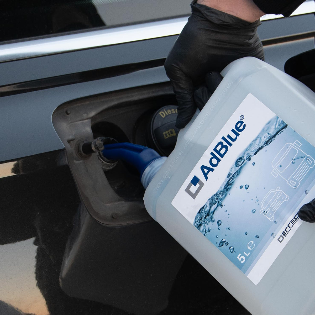 AdBlue® Additivo Motori Diesel per Riduzione Emissioni NOx a Base Urea, Conforme a ISO 22241-1, 10 L (2 x 5 L), Beccuccio Incluso