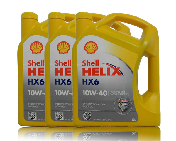 Shell Helix HX6 10W- 40,10W40 3x5 Liter