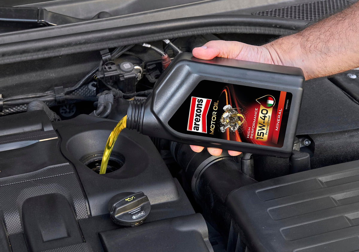 AREXONS Olio Motore 5W-40 4L Sintetico, Riduce i Consumi, Adatto a Motori DPF e TWC, Olio Motore Universale Benzina e Diesel
