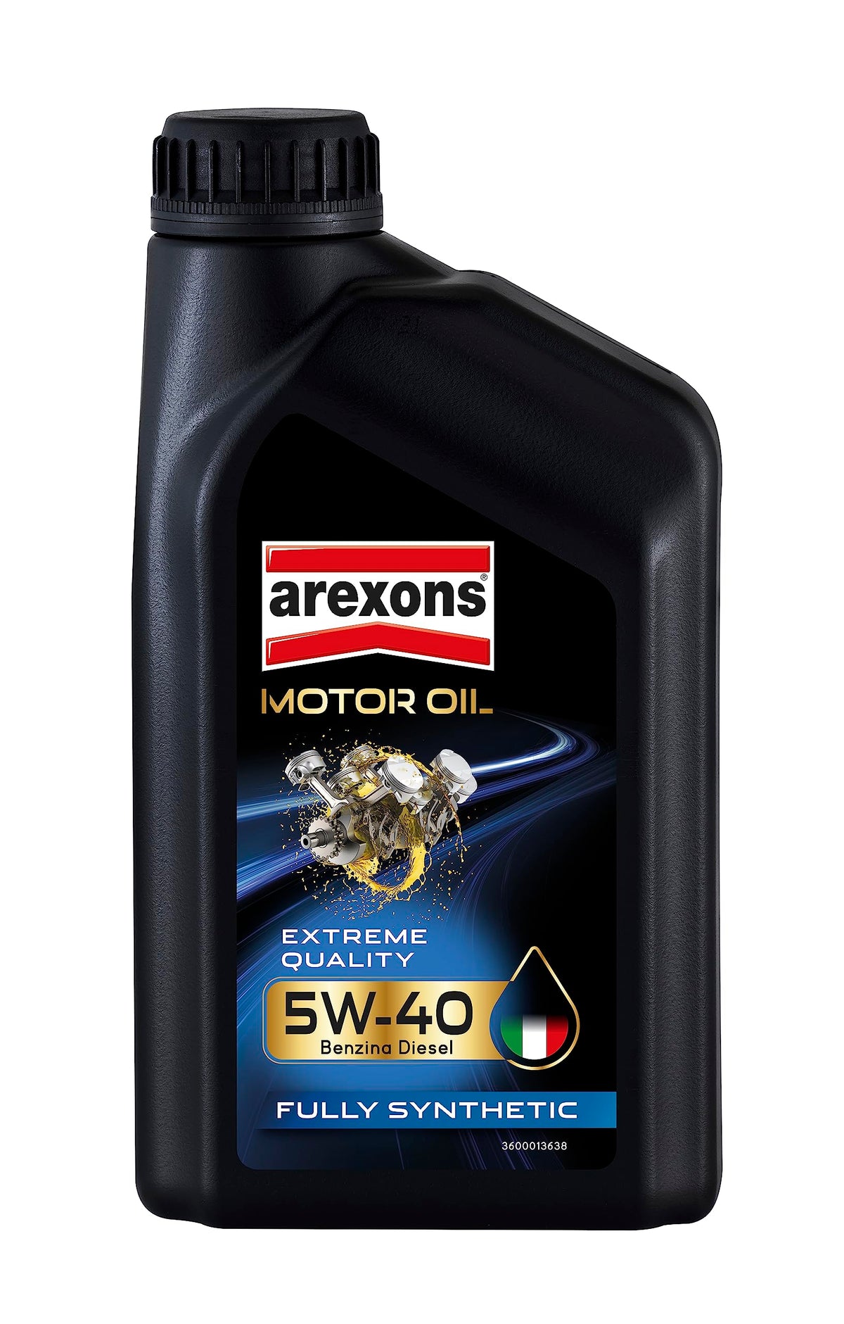 AREXONS Olio Motore 5W-40 4L Sintetico, Riduce i Consumi, Adatto a Motori DPF e TWC, Olio Motore Universale Benzina e Diesel