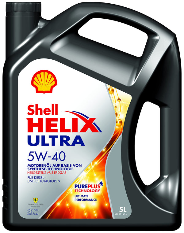 SHELL Olio motore Helix 5W-40 5 L Compatibilità con RENAULT Clio 3 Hatchback BR0/1, CR0/1 Clio 2 BB0/1/2, CB0/1/2, PEUGEOT 206 2 volumi/Coda spiovente 2A/C 207 WA, WC 208 I Hatchback CA, CC