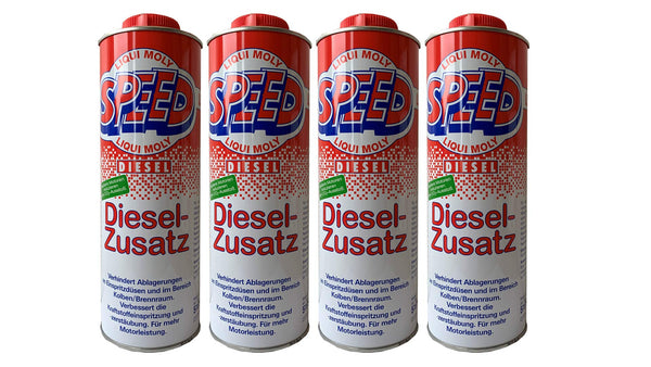 4 x Liqui Moly 5160 Speed Diesel additivo per carburante, 1 l