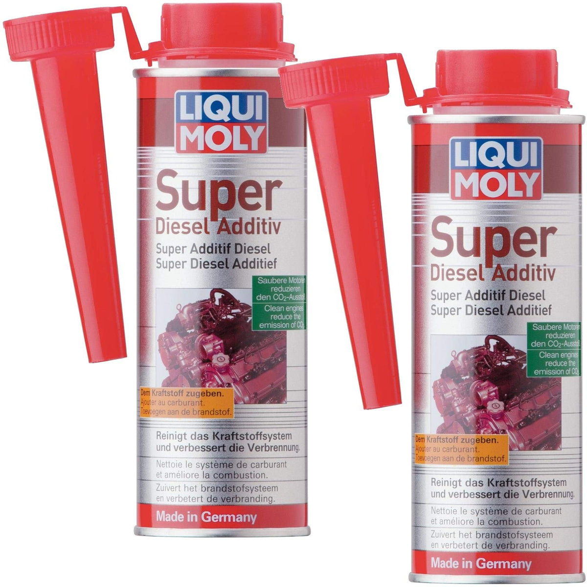Liqui Moly 5120, 2 x Additivo per carburante Super Diesel 5120, 250 ml