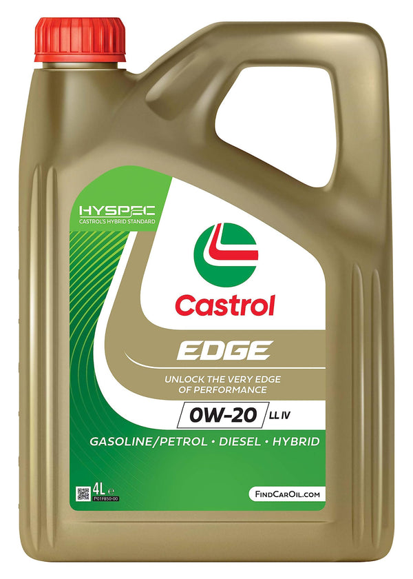 Castrol EDGE 0W-20 LL IV Olio Motore per auto Totalmente Sintetico, 4L