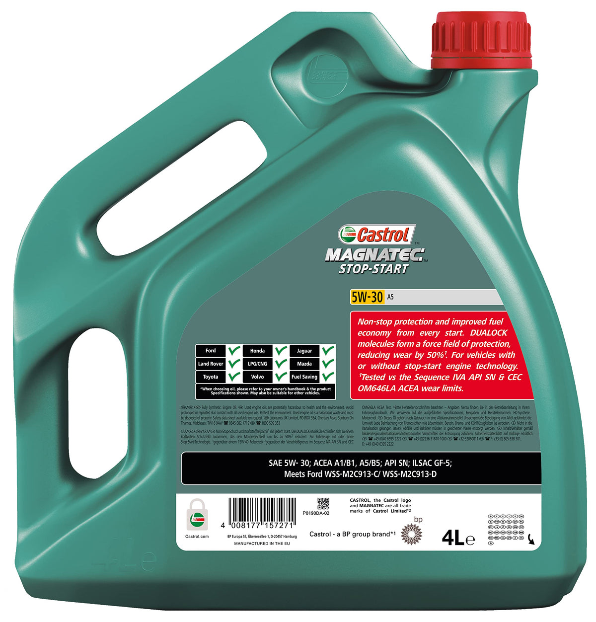 Castrol Magnatec Stop-Start 5W-30 A5 Olio motore 4L