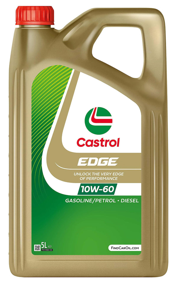 CASTROL Olio motore EDGE 10W-60 Olio sintetico 5 L Compatibilità con RENAULT Clio 3 Hatchback BR0/1, CR0/1 Clio 2 BB0/1/2, CB0/1/2 Twingo 1 C06, VW Golf 4 Hatchback 1J1 Golf 5 Hatchback 1K1
