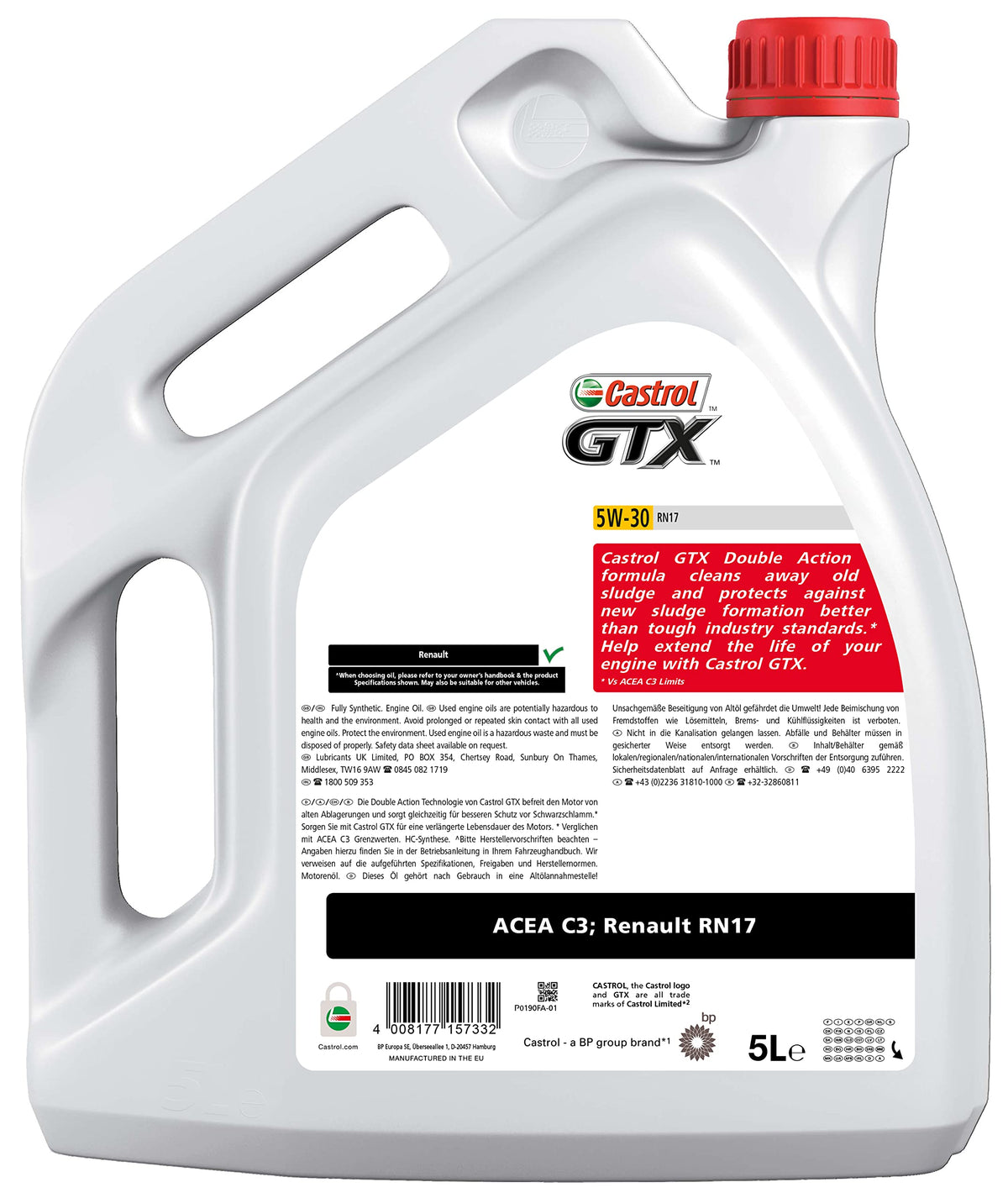 CASTROL Olio motore GTX 5W-30 Olio sintetico Olio 5 L