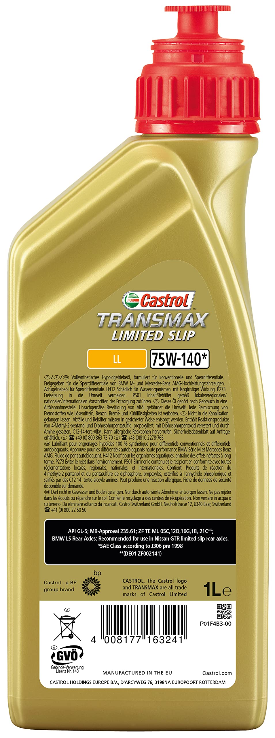 Syntrax Limited Slip 75W-140 lubrificante cambi e differenziali 1L