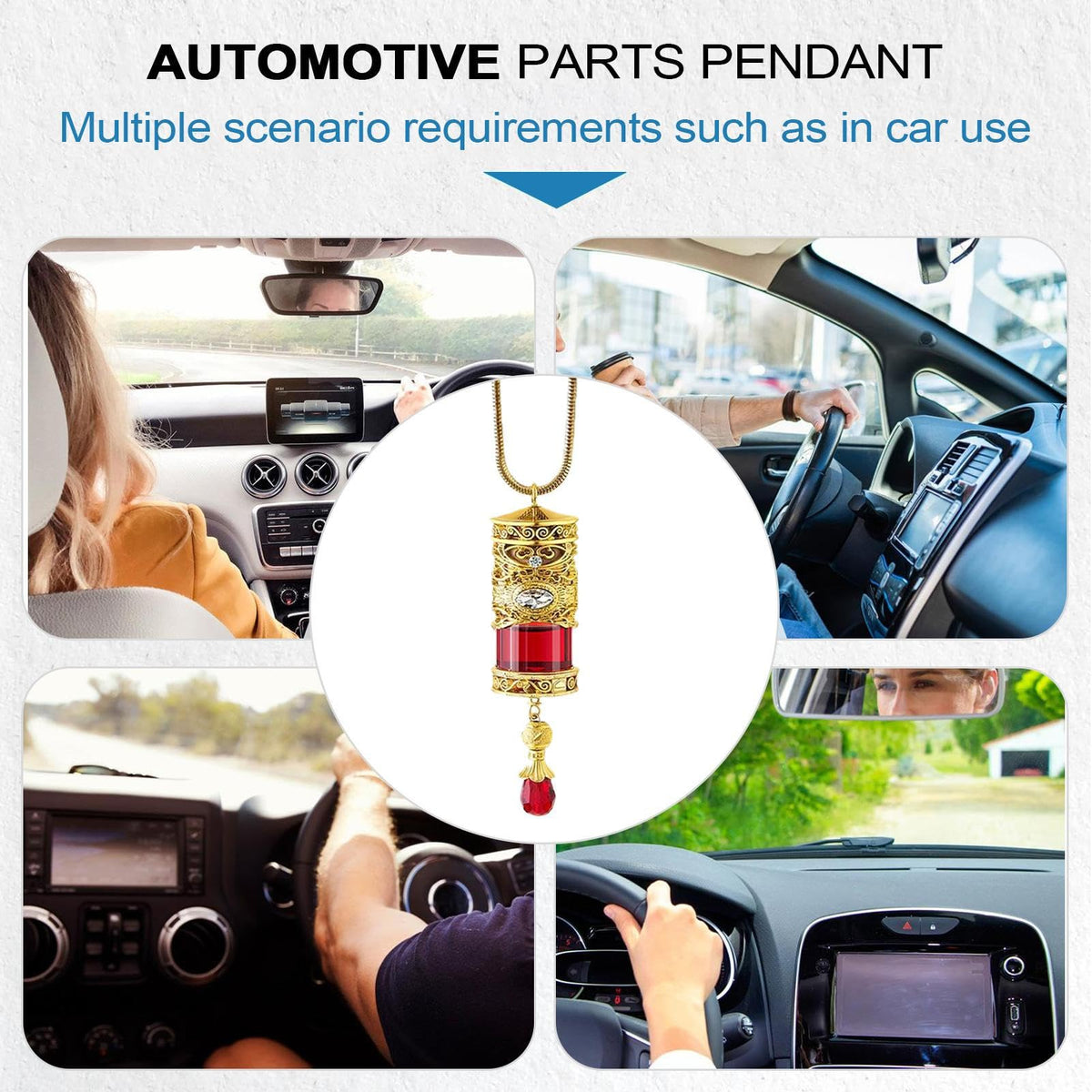 Diffusori di olio per auto Ciondolo Ricaricabile con Fragranza di Profumo