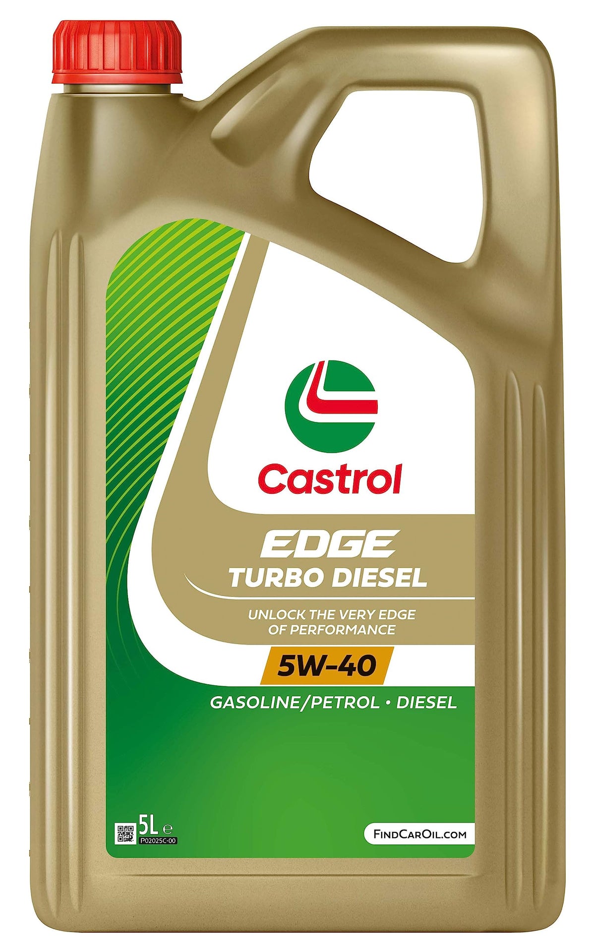 Castrol EDGE Turbo Diesel 5W-40 Olio Motore per auto, 5L