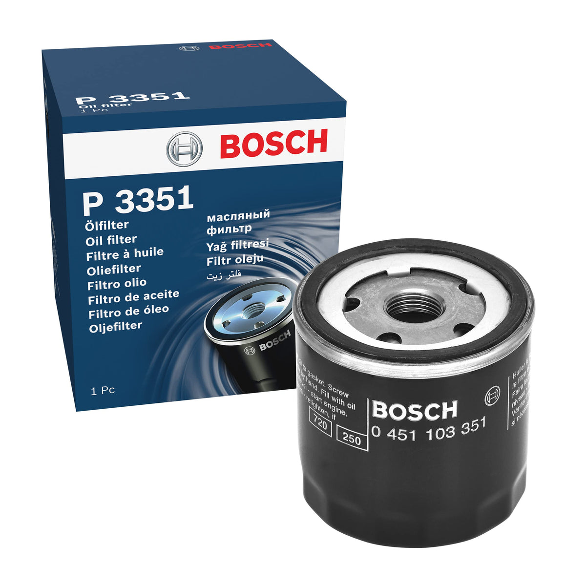 Bosch P3351 - Filtro Olio