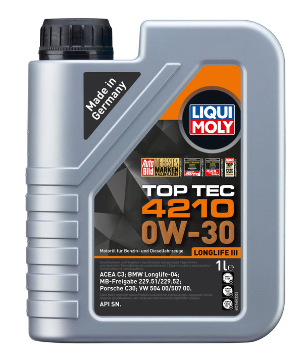 LIQUI MOLY | Top Tec 4210 0W-30 | 1 L | Oli motore | Tecnologia sintetica | SKU: 21604