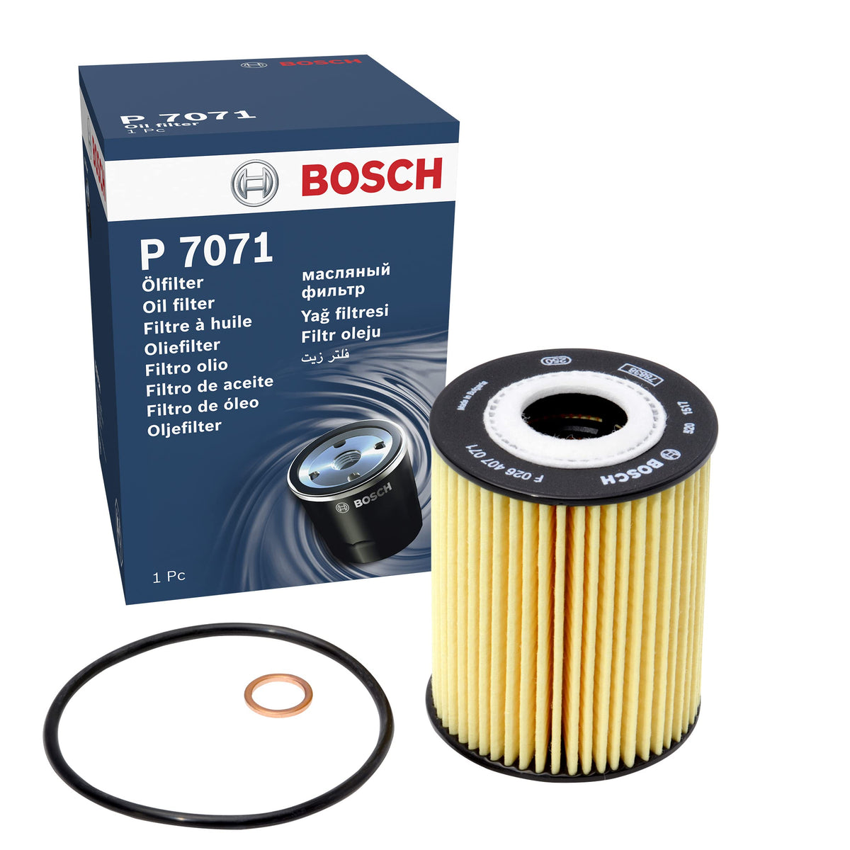 BOSCH Filtro olio F026407071