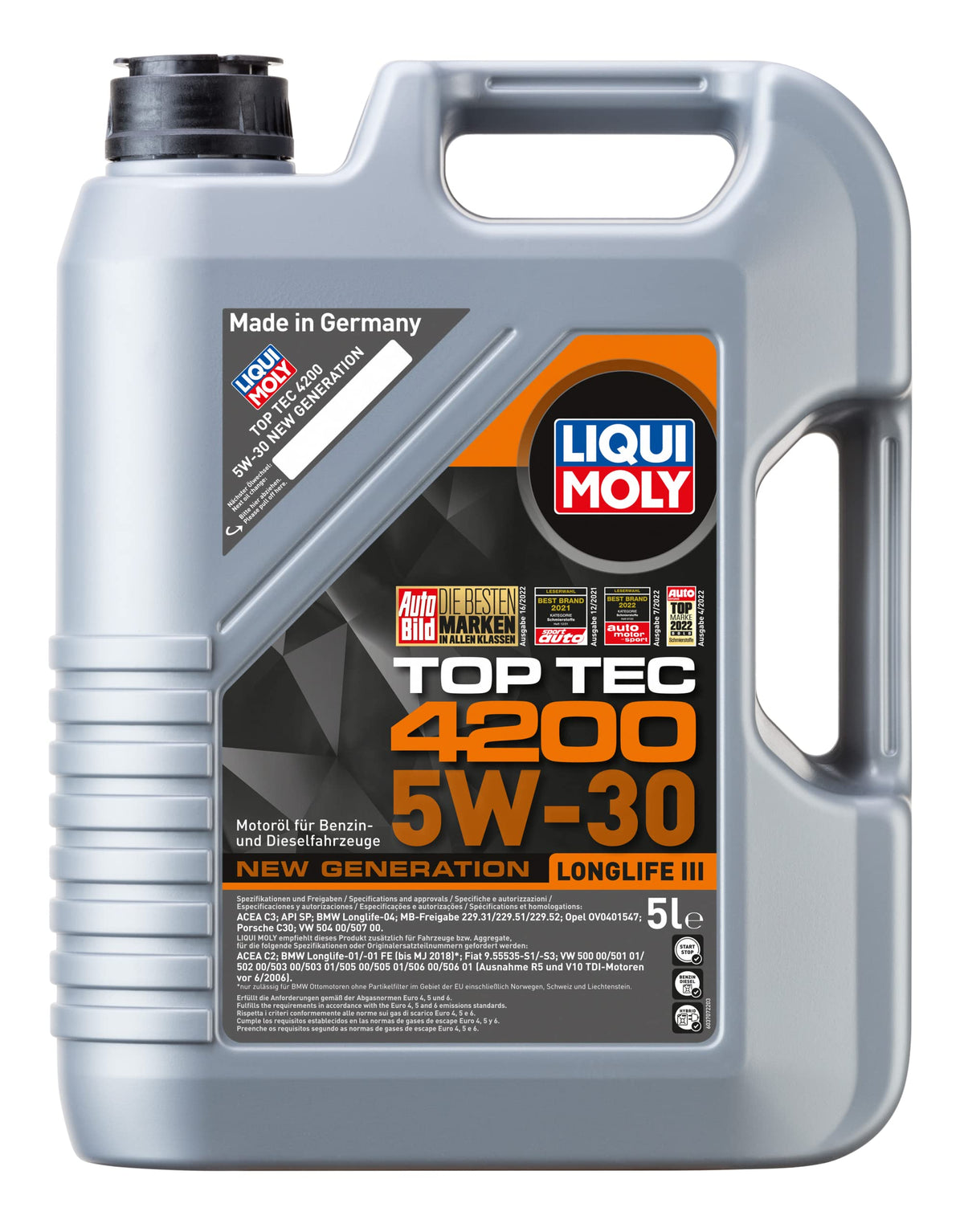 Liqui Moly Top Tec 4200 5W-30 3707+3706 - Aspirapolvere