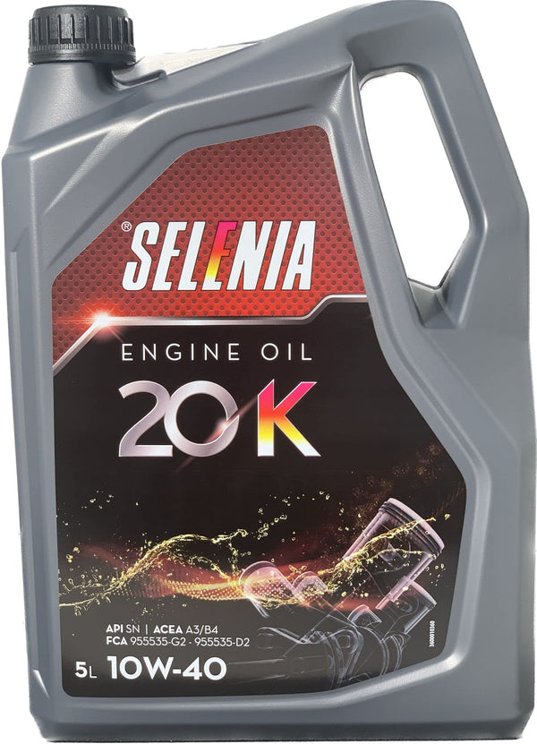 SELENIA Olio motore 10W-40 Olio parzialmente sintetico 5 L Compatibilità con RENAULT Clio 3 Hatchback BR0/1, CR0/1 Clio 2 BB0/1/2, CB0/1/2, PEUGEOT 206 2 volumi/Coda spiovente 2A/C 207 WA, WC
