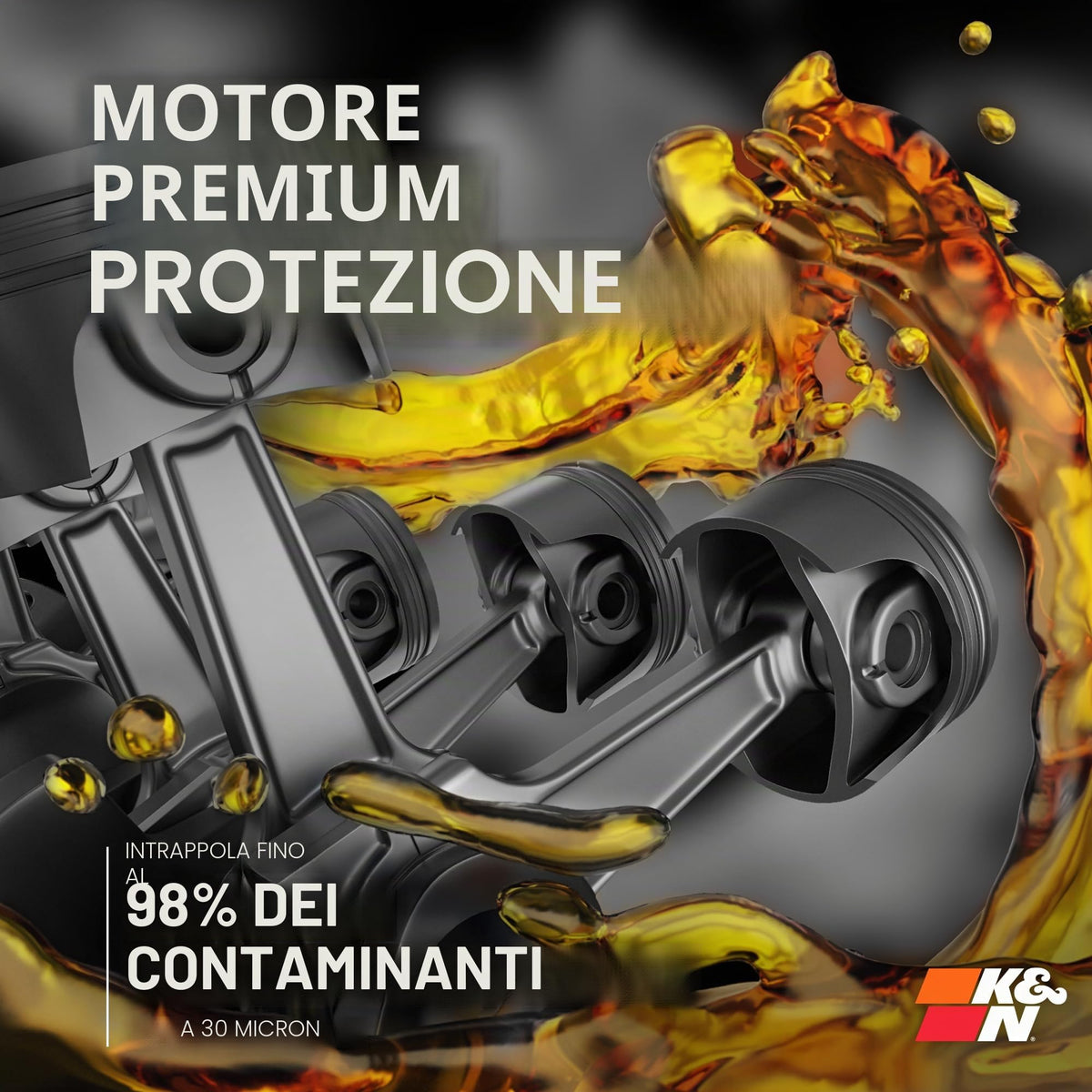 K&N HP-1004 Filtro dell'olio Auto