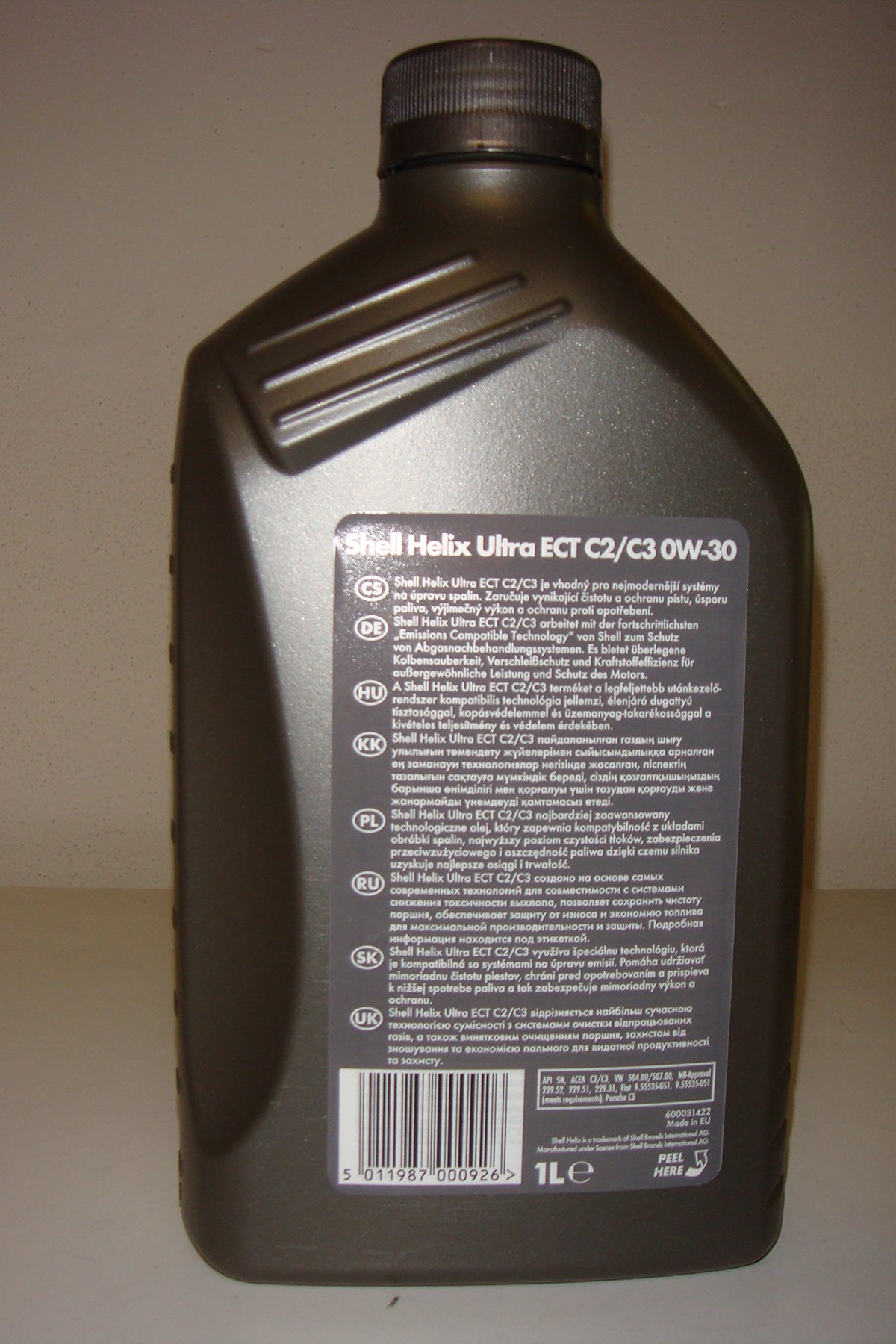 Shell Helix Ultra ECT 0w30 100% Sintetico, per Diesel e Benzina VW 504.00/507.00
