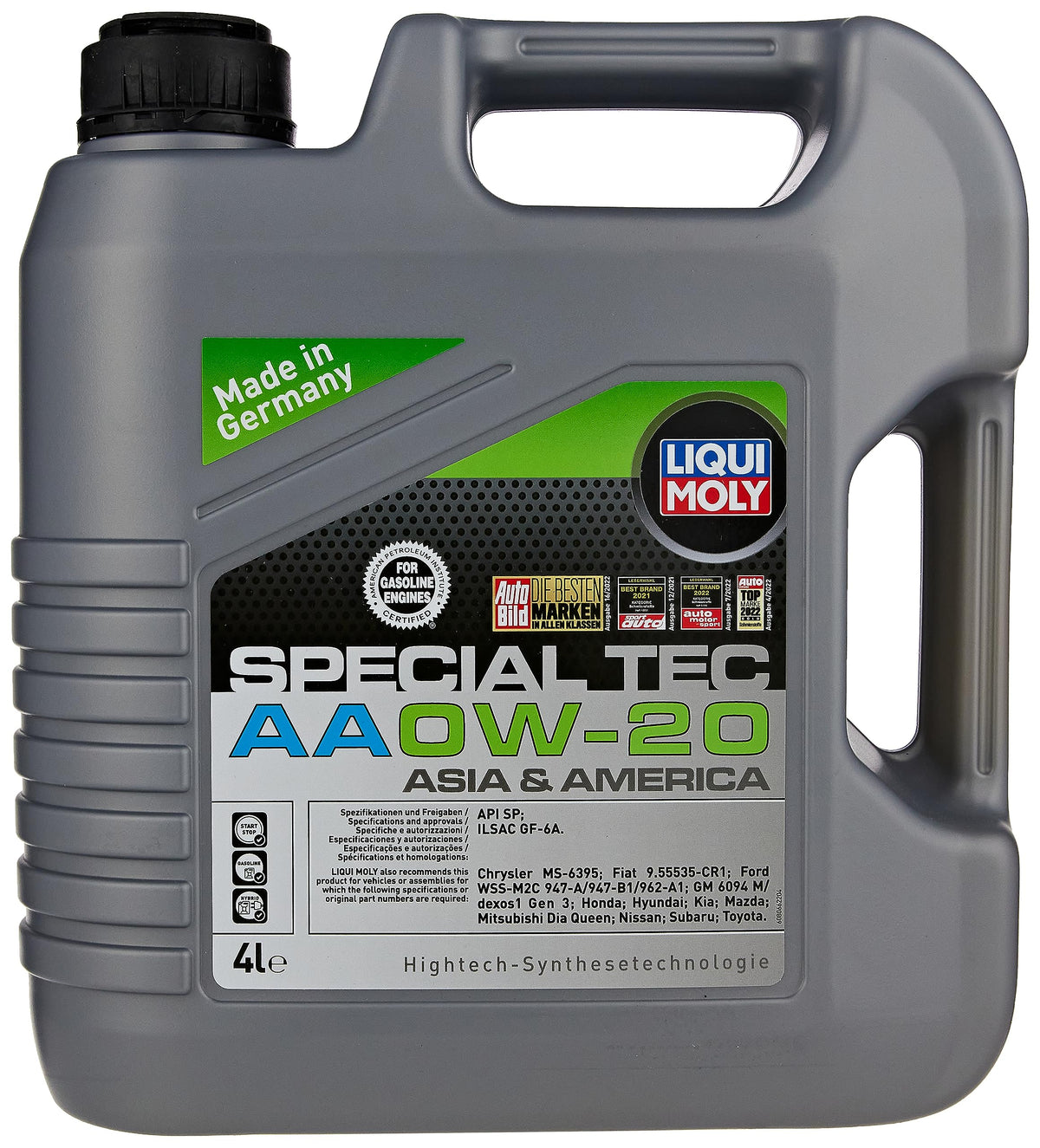 LIQUI MOLY Olio motore Special 0W-20 4 L Compatibilità con NISSAN Qashqai II J11, J11, TOYOTA Yaris Hatchback P9