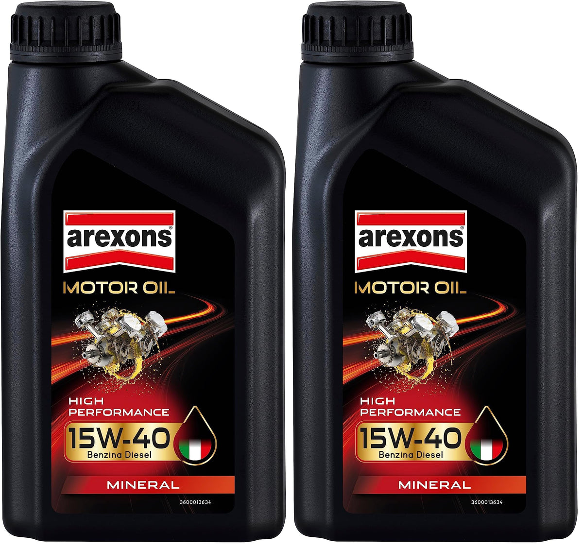AREXONS Olio Motore 5W-40 4L Sintetico, Riduce i Consumi, Adatto a Motori DPF e TWC, Olio Motore Universale Benzina e Diesel