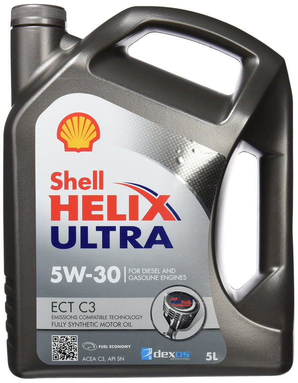 Shell 550042831 Helix Ultra ect 5W-30 Olio Motore, 5 l