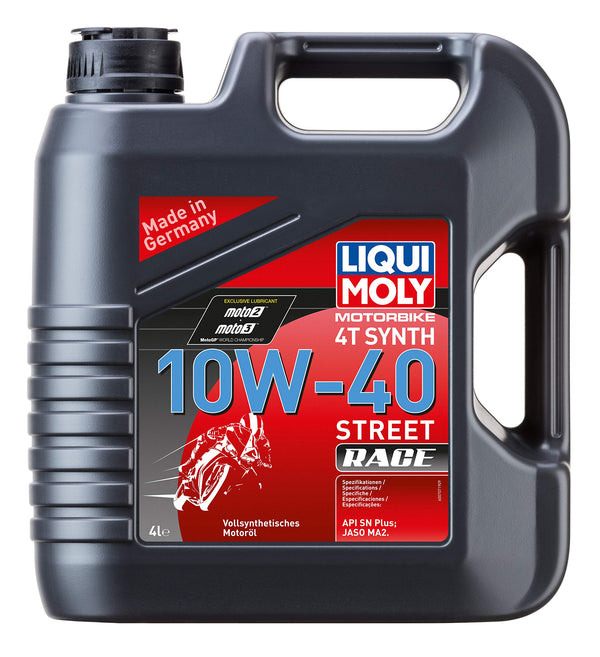 Liqui Moly Motorbike 4T Synth 10W-40 Street Race | 4 l | Olio per moto 4 tempi | Cod. art.: 20754